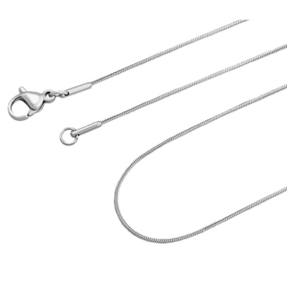 22 Inch Stainless Steel Snake Chain Necklace - Unisex Chain - Replacement Chain